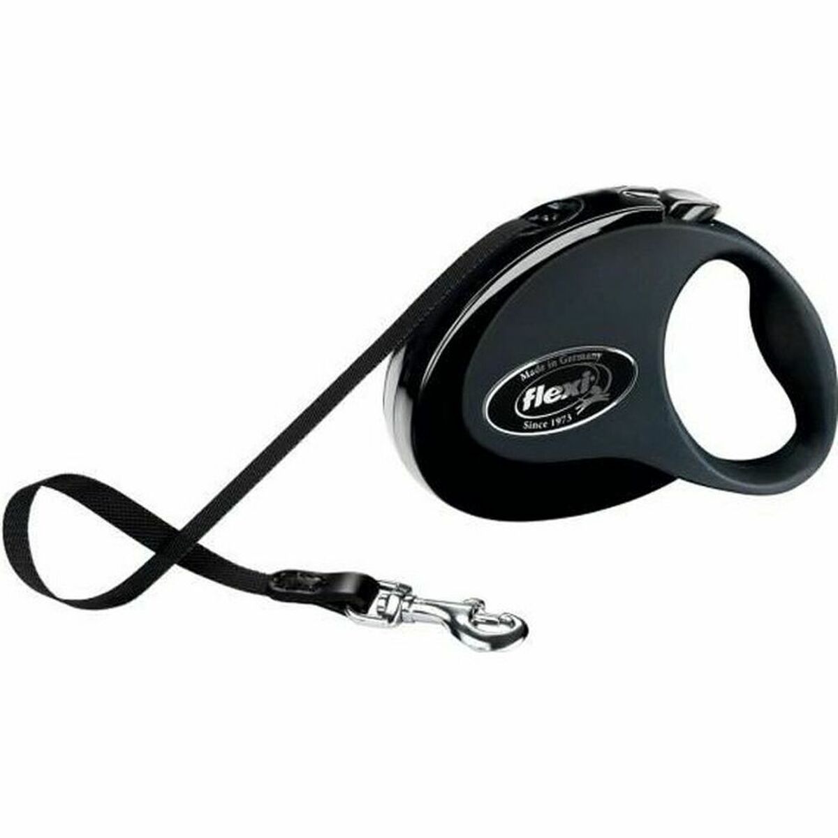 Dog Lead Flexi New Classic 5m Black Size S-0
