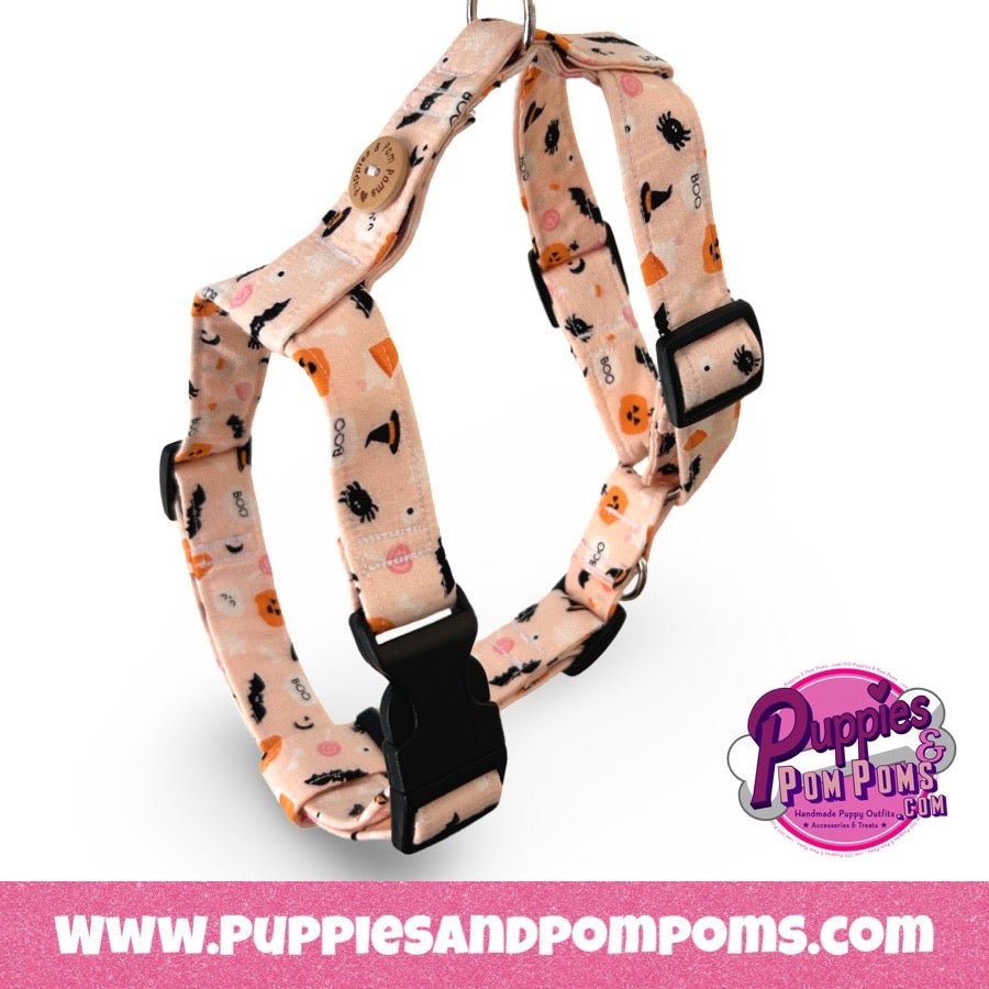 Handmade H Dog Harness - Halloween